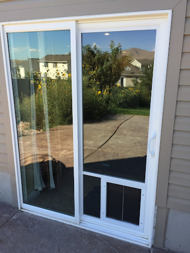 glass pet door installation